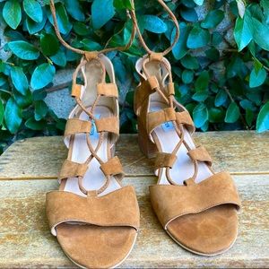 Steve Madden Ankle Wrap Lace Up Sandals
